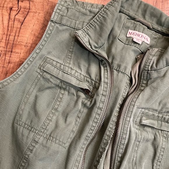 Merona Green utility vest - Picture 10 of 14